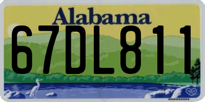 AL license plate 67DL811