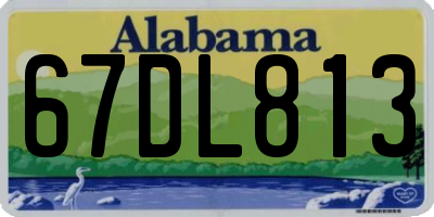 AL license plate 67DL813