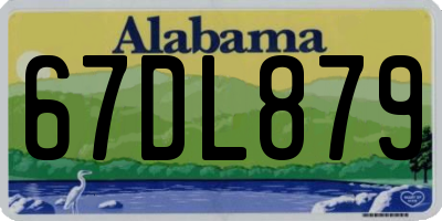 AL license plate 67DL879