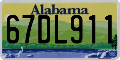 AL license plate 67DL911