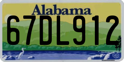 AL license plate 67DL912