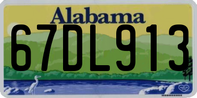 AL license plate 67DL913