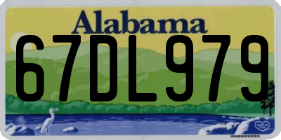 AL license plate 67DL979