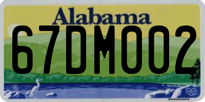 AL license plate 67DM002