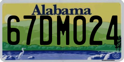 AL license plate 67DM024
