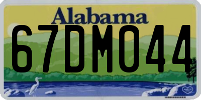 AL license plate 67DM044