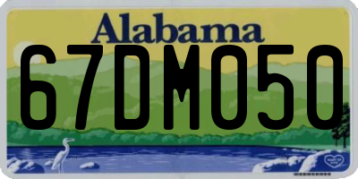 AL license plate 67DM050