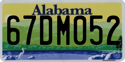 AL license plate 67DM052