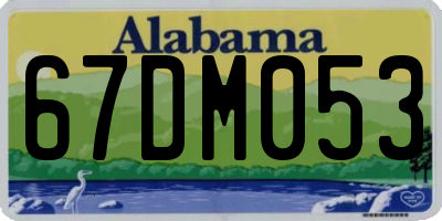 AL license plate 67DM053