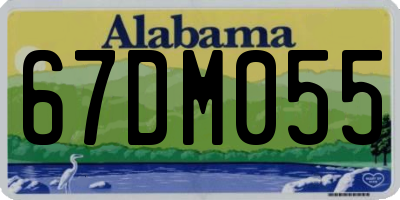AL license plate 67DM055