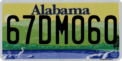 AL license plate 67DM060