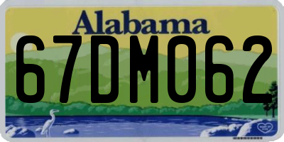AL license plate 67DM062