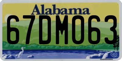 AL license plate 67DM063
