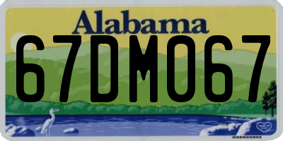 AL license plate 67DM067