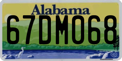 AL license plate 67DM068