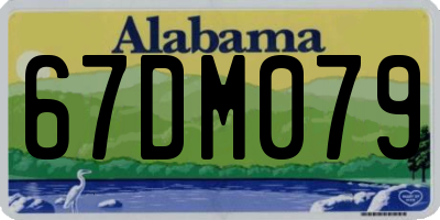 AL license plate 67DM079