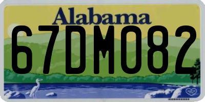 AL license plate 67DM082