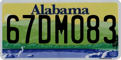 AL license plate 67DM083