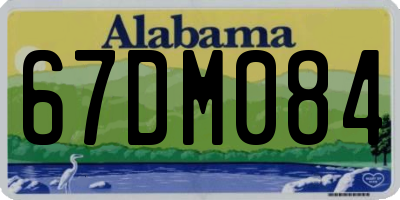 AL license plate 67DM084