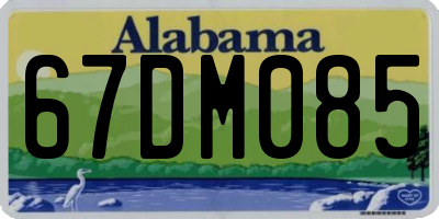AL license plate 67DM085
