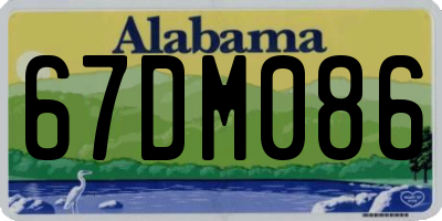 AL license plate 67DM086