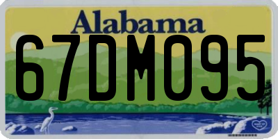 AL license plate 67DM095
