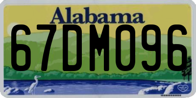 AL license plate 67DM096