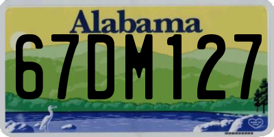 AL license plate 67DM127