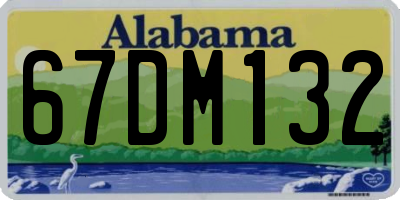 AL license plate 67DM132