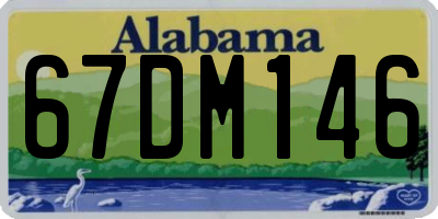 AL license plate 67DM146