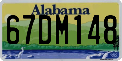 AL license plate 67DM148