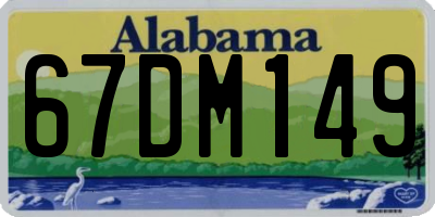 AL license plate 67DM149