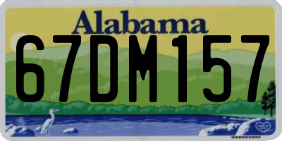 AL license plate 67DM157
