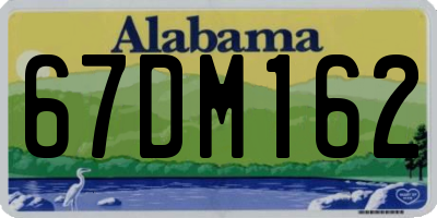 AL license plate 67DM162