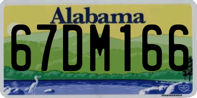 AL license plate 67DM166