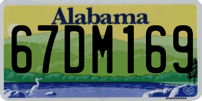 AL license plate 67DM169