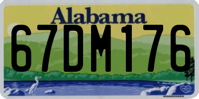 AL license plate 67DM176