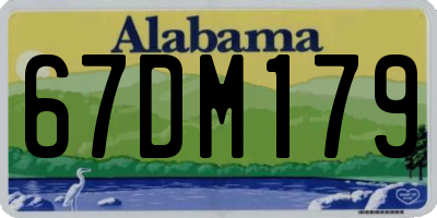 AL license plate 67DM179