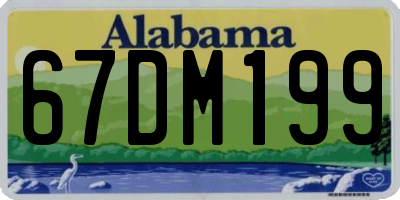 AL license plate 67DM199