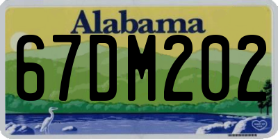 AL license plate 67DM202