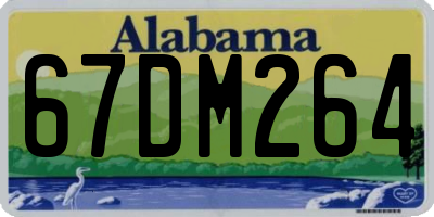 AL license plate 67DM264
