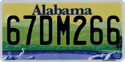 AL license plate 67DM266
