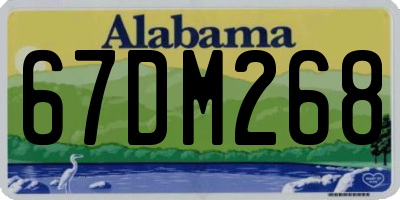 AL license plate 67DM268