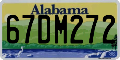AL license plate 67DM272