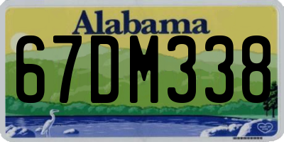AL license plate 67DM338