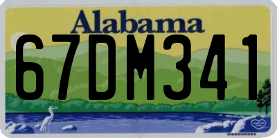 AL license plate 67DM341