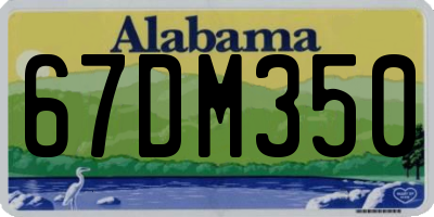 AL license plate 67DM350