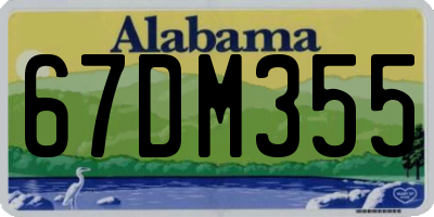 AL license plate 67DM355