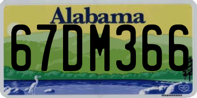 AL license plate 67DM366