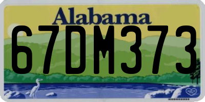 AL license plate 67DM373